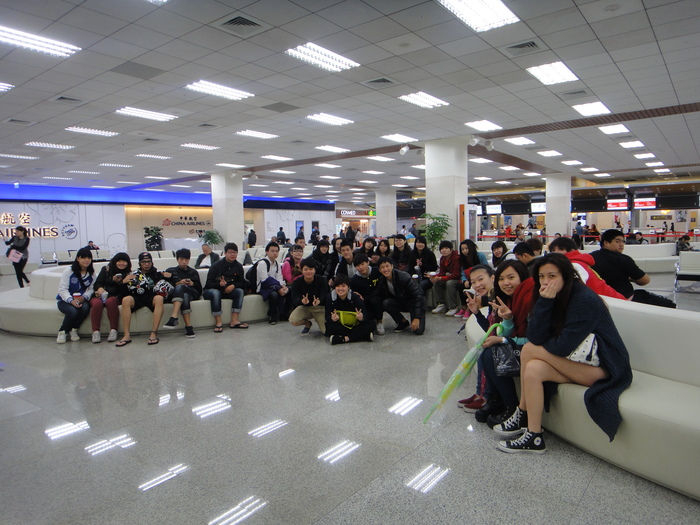四觀三甲航空票務及訂位系統101.11.26 進行松山機場校外教學圖片