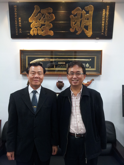 2013.1.18 開南商工師生至本校參訪，由本系王崇武主任及老師接待圖片