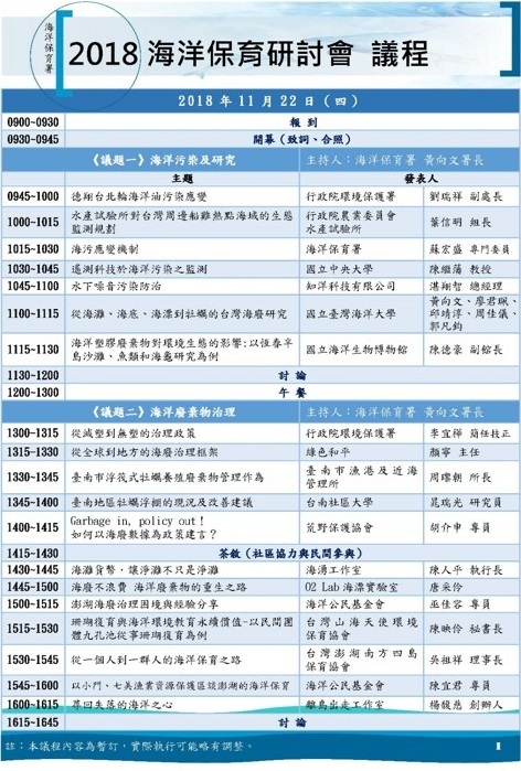 2018海洋保育研討會圖片